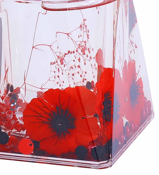 Agua Acrylic Acrylic Toiletbrush Holder Red