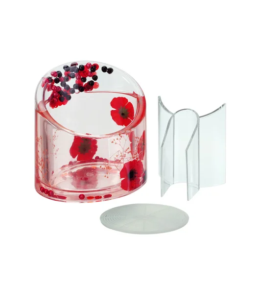 Agua Acrylic Acrylic Fork Holder Red