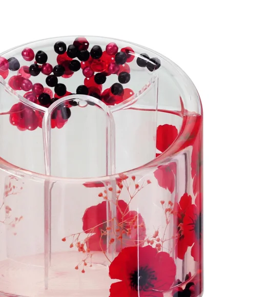 Agua Acrylic Acrylic Fork Holder Red