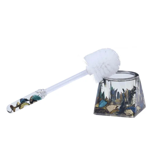 Agua Acrylic Acrylic Toiletbrush Holder Teal Blue