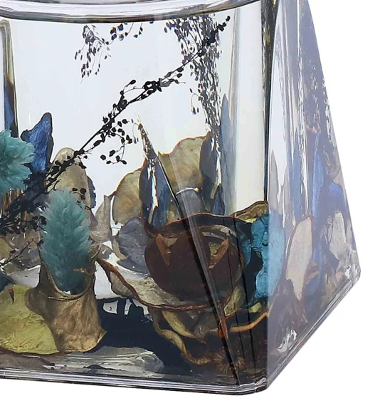 Agua Acrylic Acrylic Toiletbrush Holder Teal Blue