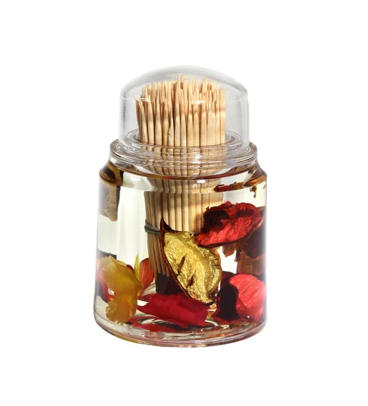 Agua Acrylic Acrylic Toothpick Holder Rust