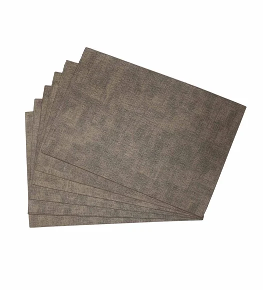 Idyll Set Of 6 PVC Table Mat Brown