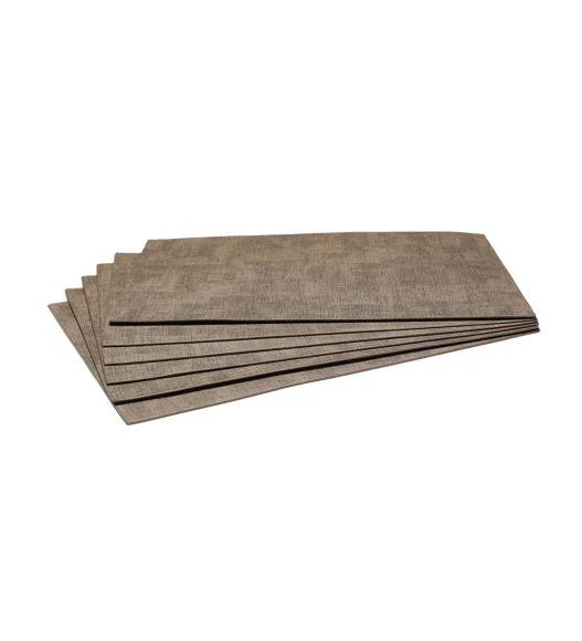 Idyll Set Of 6 PVC Table Mat Brown