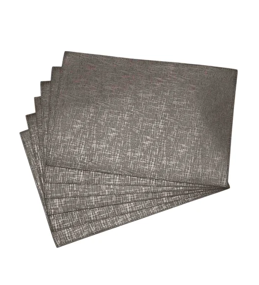 Idyll Set Of 6 PVC Table Mat Metallic Copper