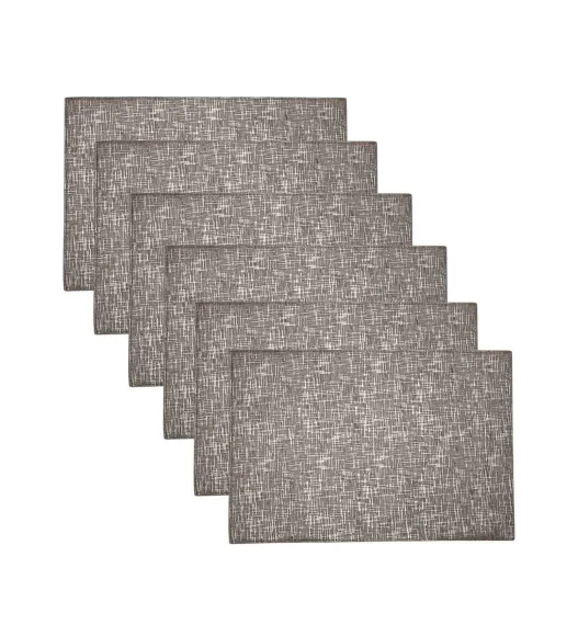 Idyll Set Of 6 PVC Table Mat Metallic Copper
