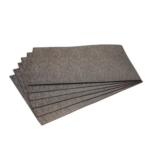 Idyll Set Of 6 PVC Table Mat Metallic Copper