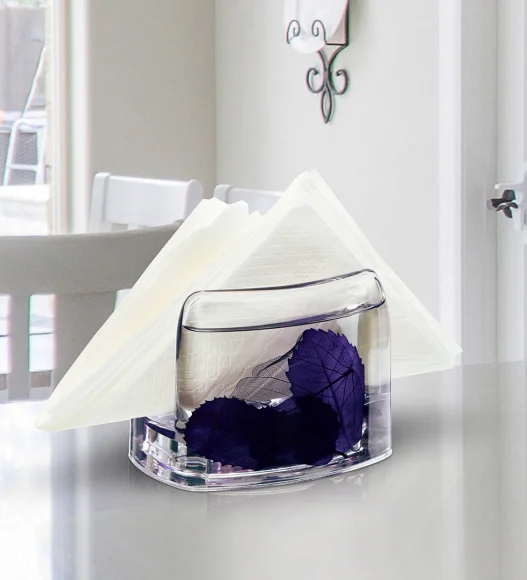 Agua Acrylic Acrylic Napkin Holder Purple