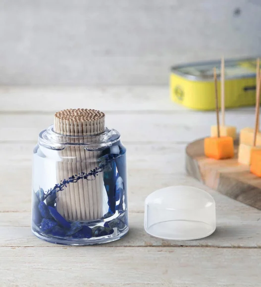 Agua Acrylic_Acrylic_Toothpick Holder_Blue