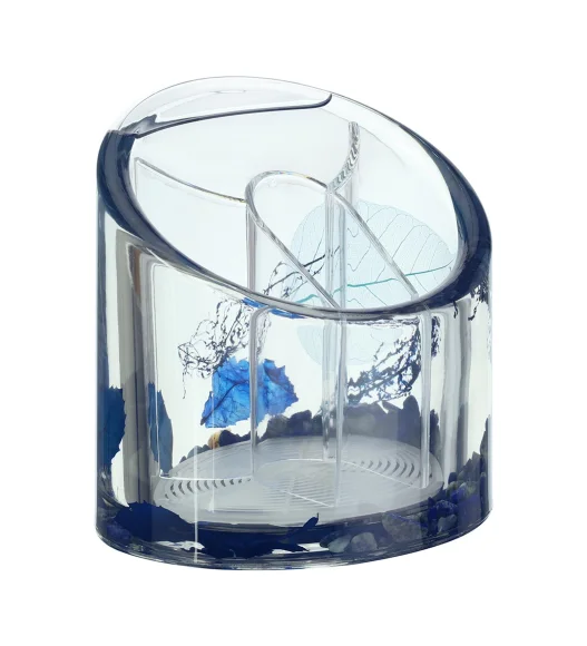 Agua Acrylic Acrylic Fork Holder Blue