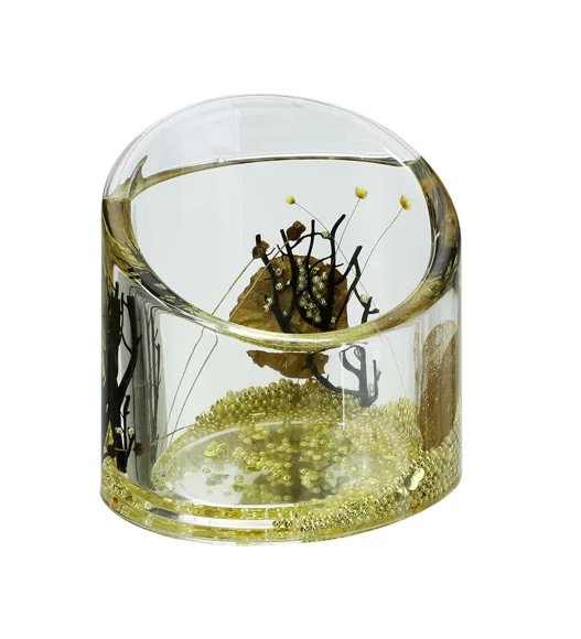 Agua Acrylic Acrylic Fork Holder Golden