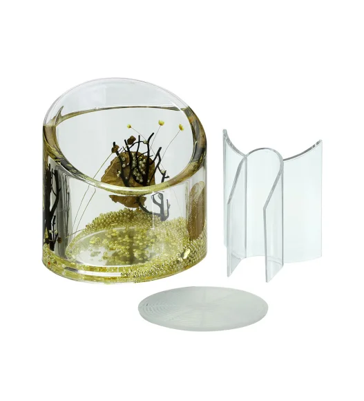 Agua Acrylic Acrylic Fork Holder Golden