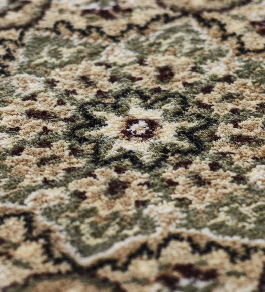 Black and Beige Classical Viscose Runner,65x110 cm