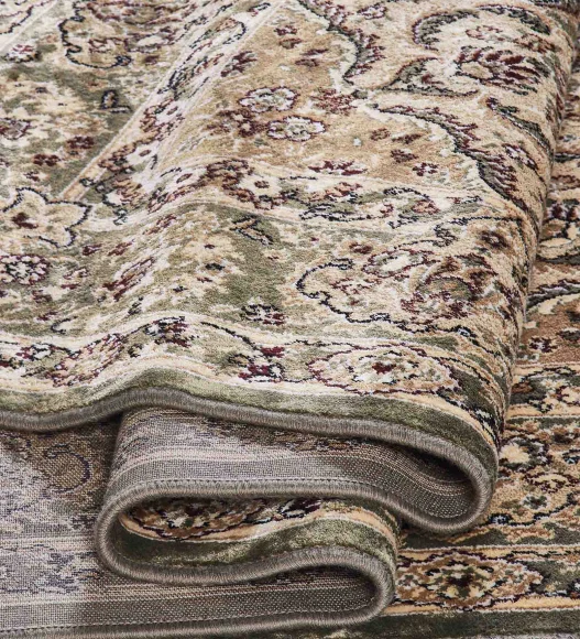 Olive Classical Viscose Carpet,100x140 cm