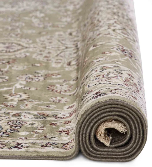 Olive Classical Viscose Carpet,100x140 cm
