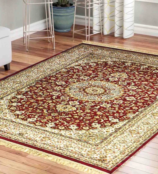 Belluchi Classical Carpet Cream Maroon