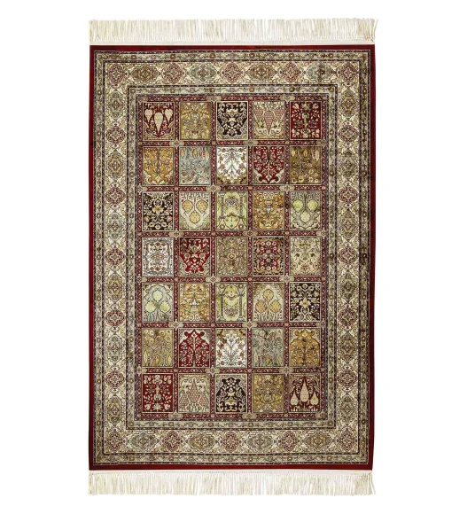 Belluchi Classical Carpet Multi and Maroon