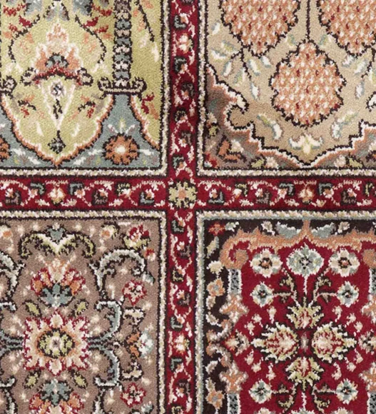 Belluchi Classical Carpet Multi and Maroon