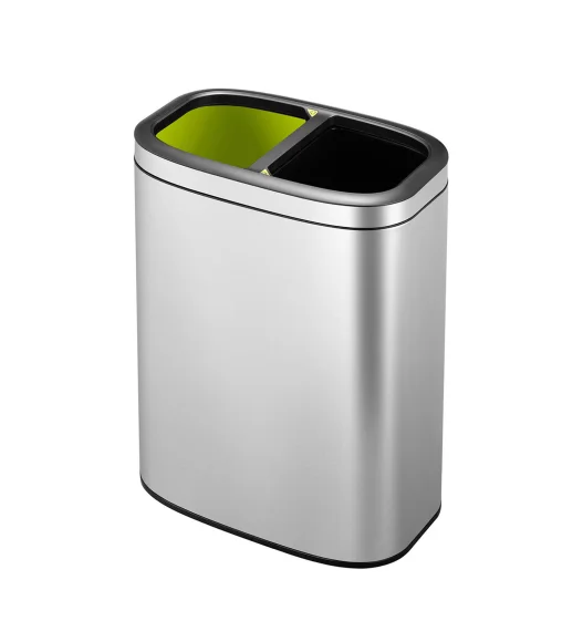 EKO 9036A Oli Cube Double Liner Recycling Open Bin Metallic