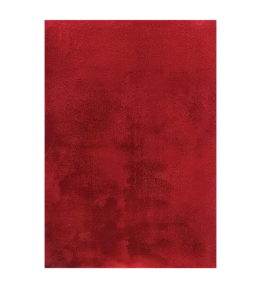 New Oslo Rabit Fur Carpet Burgundy