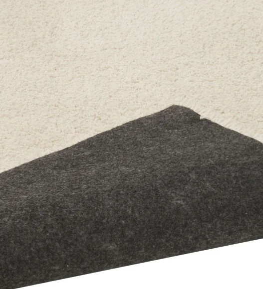 Cream Polyester Solid Pattern Machine made  Bedside Runner,60x150 cm