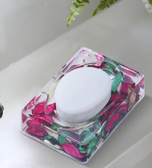 Agua Acrylic Acrylic Soap Dish Green