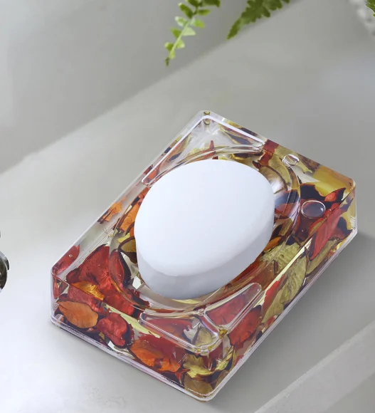 Agua Acrylic Acrylic Soap Dish Rust