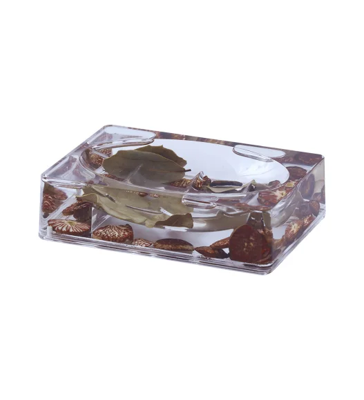 Agua Acrylic Acrylic Soap Dish Transparent Brown