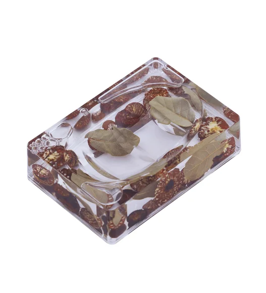 Agua Acrylic Acrylic Soap Dish Transparent Brown