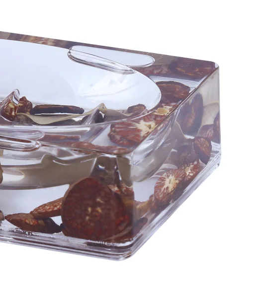 Agua Acrylic Acrylic Soap Dish Transparent Brown