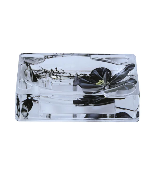 Agua Acrylic Acrylic Soap Dish Black