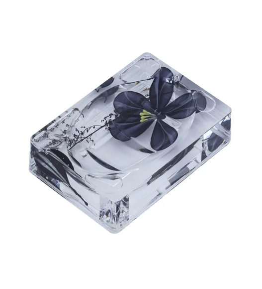 Agua Acrylic Acrylic Soap Dish Black