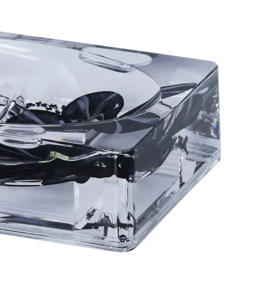 Agua Acrylic Acrylic Soap Dish Black
