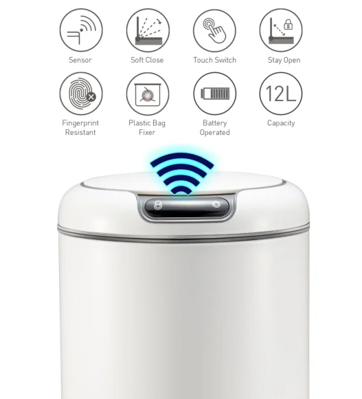 EKO 9255 Galleria Sensor Bin White