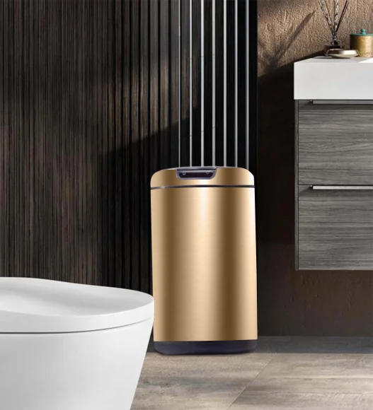EKO 9255 Galleria Sensor Bin Champagne Gold