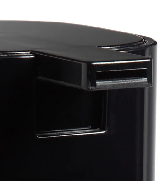 Agua Crystal Acrylic Soap Pump Black