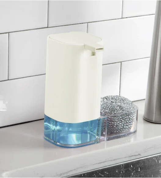 Agua Crystal Acrylic Soap Pump Beige