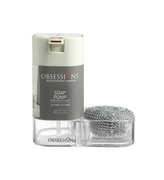 Agua Crystal Acrylic Soap Pump Beige