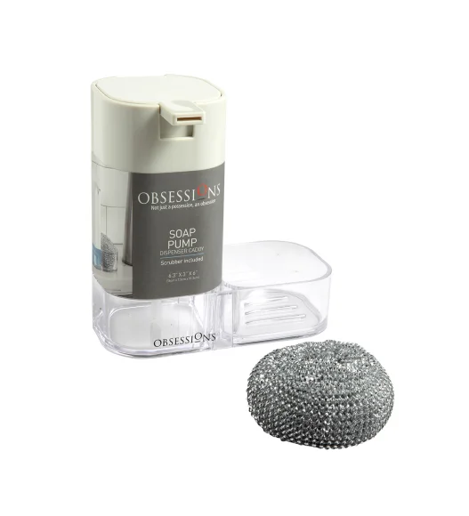 Agua Crystal Acrylic Soap Pump Beige