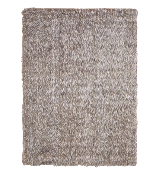 Lucy Solid Carpet Brown White