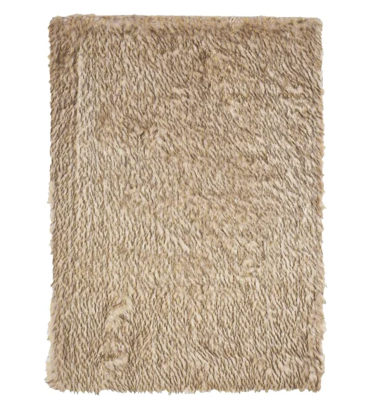 Lucy Solid Carpet Brown Yellow