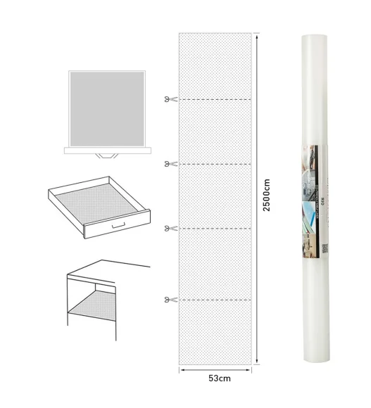 Rio Hulk PVC Shelf Liner Clear