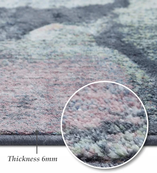 Matrix Floral Carpet D.Grey