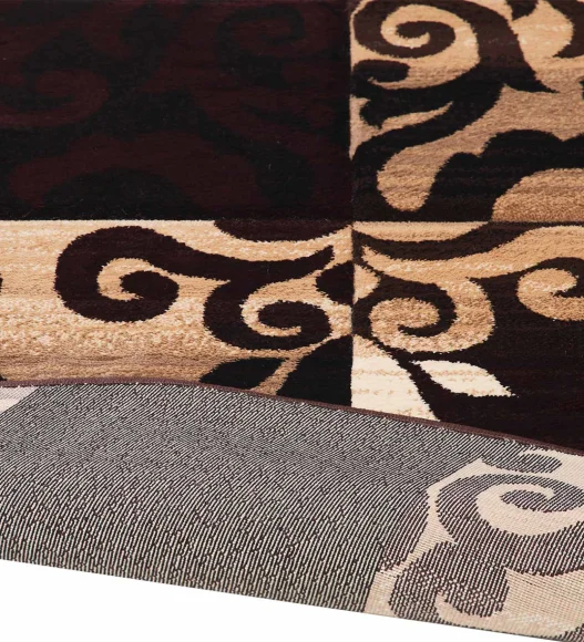 Multi Color Round Shape Neo Classical Pattern Carpet, 120x120 cm