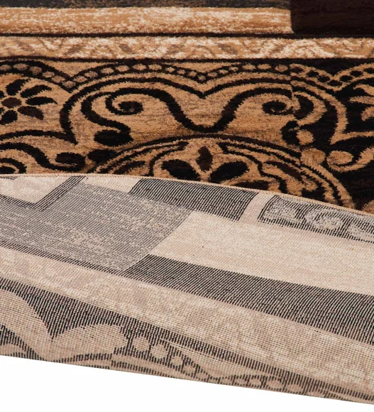 Multi Color Round Shape Classical Pattern Carpet, 120x120 cm