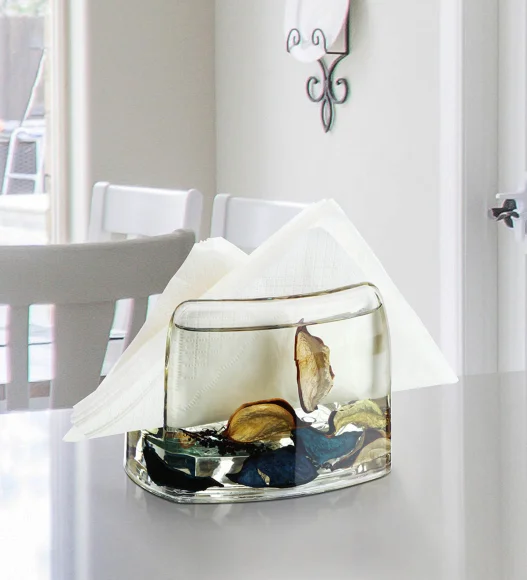 Agua Acrylic Acrylic Napkin Holder Dark Brown
