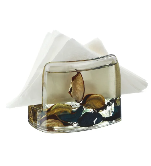 Agua Acrylic Acrylic Napkin Holder Dark Brown
