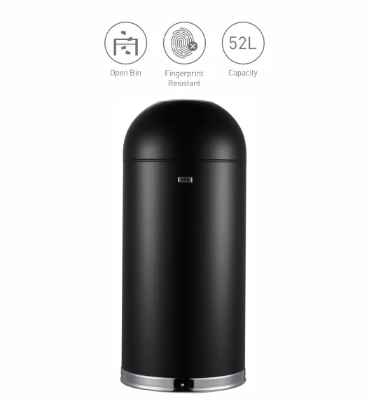 EKO 9639 Eternal Fingerprint Resistant Commercial Bin Black