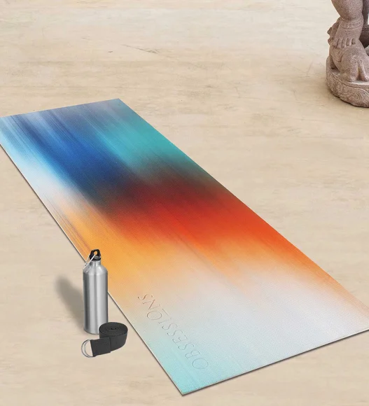 Printed (Yoga Pedia) Anti skid Yoga Mat Yoga Pedia Multi