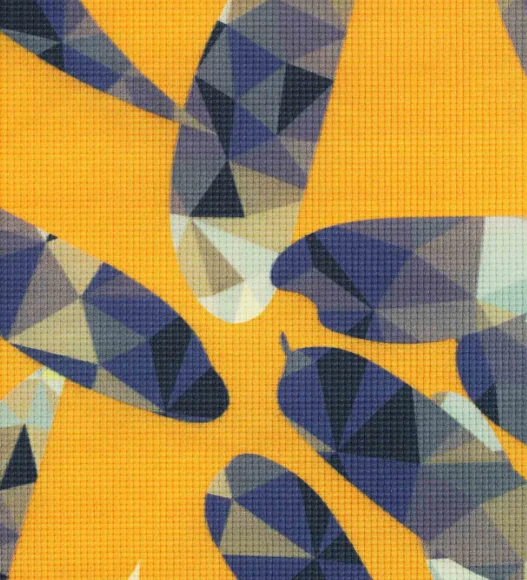Printed (Yoga Pedia) Anti skid Yoga Mat Yoga Pedia Orange